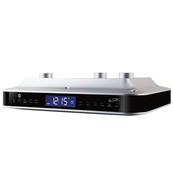 iLive Wireless LED Kitchen Light Wireless Stereo Speaker Digital Alarm Clock Kit - Picture 15 of 15